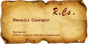 Renoiu Csongor névjegykártya